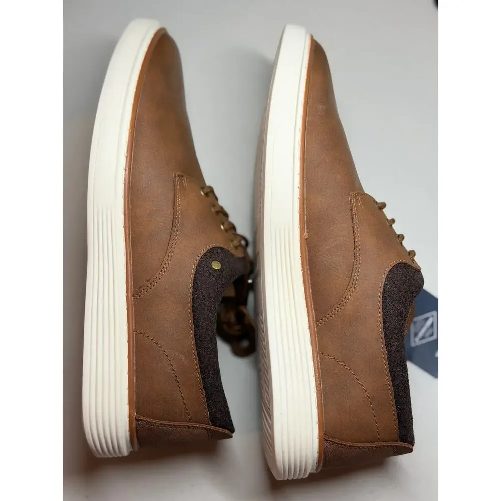 NEW! St. John's Bay Harrison Mens Round Closed Toe Oxford Shoes 10M Brown